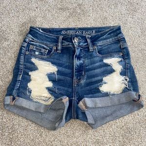 American Eagle High Waisted Denim Shorts